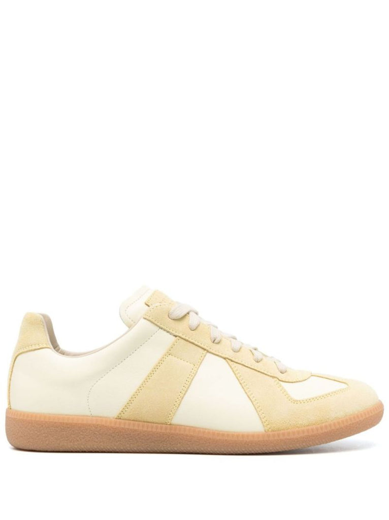 Yellow Replica Leather Sneakers