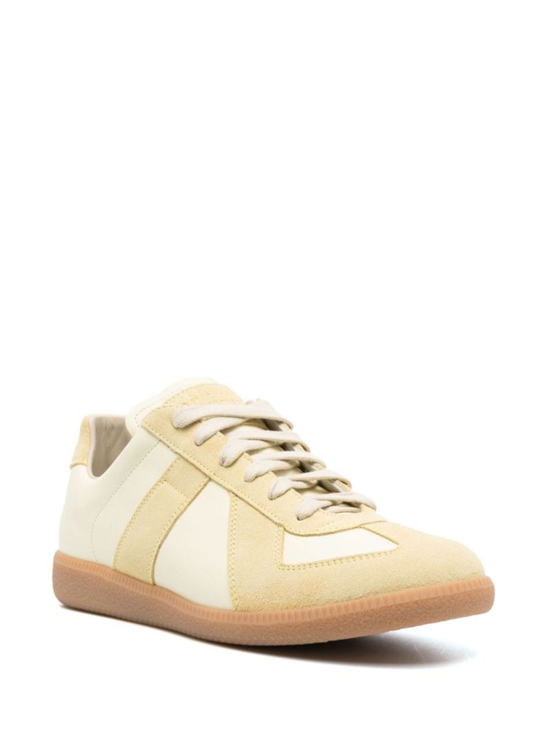 Yellow Replica Leather Sneakers
