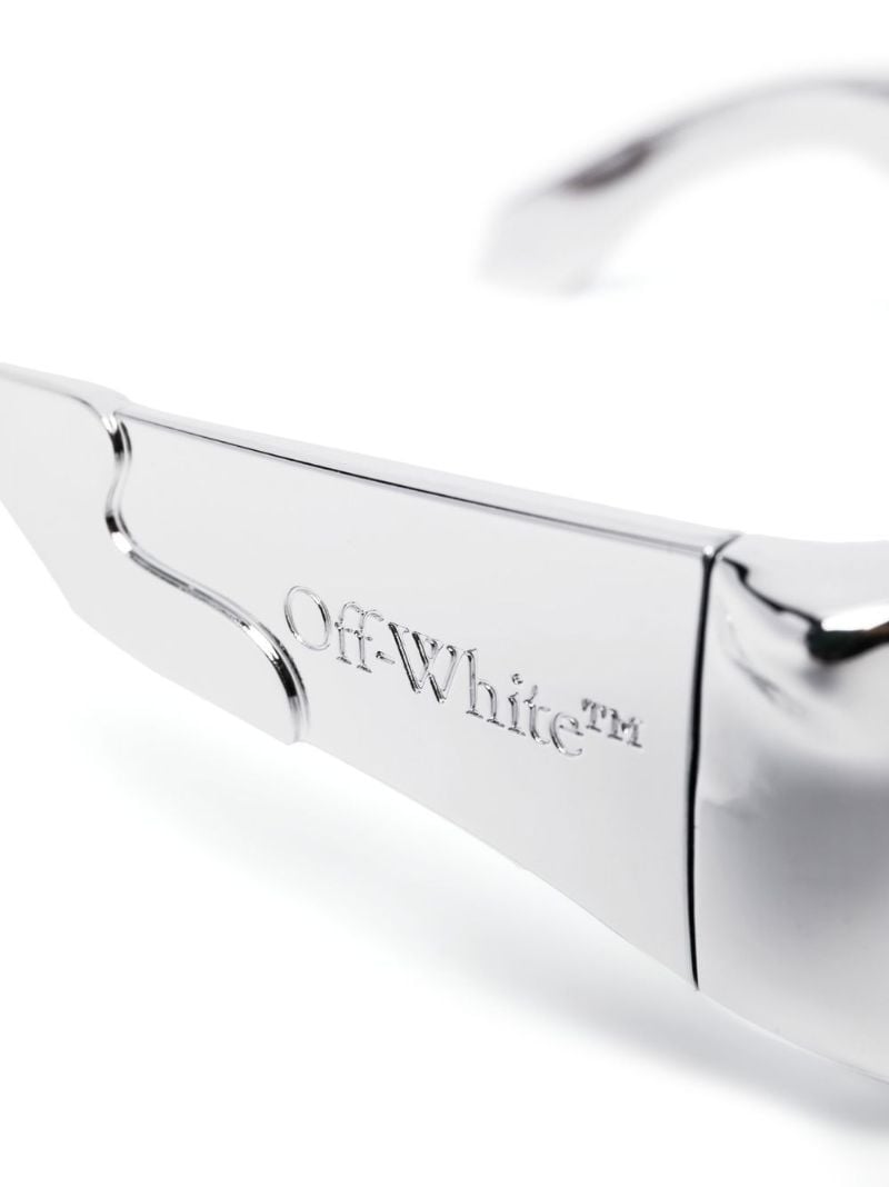 White Volcanite Square Sunglasses
