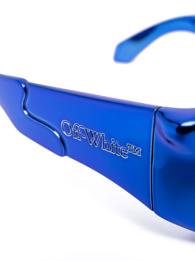 Blue Volcanite Square Sunglasses