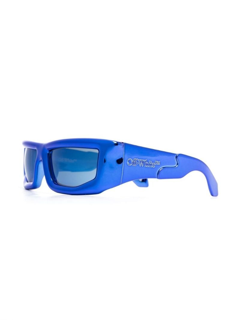 Blue Volcanite Square Sunglasses