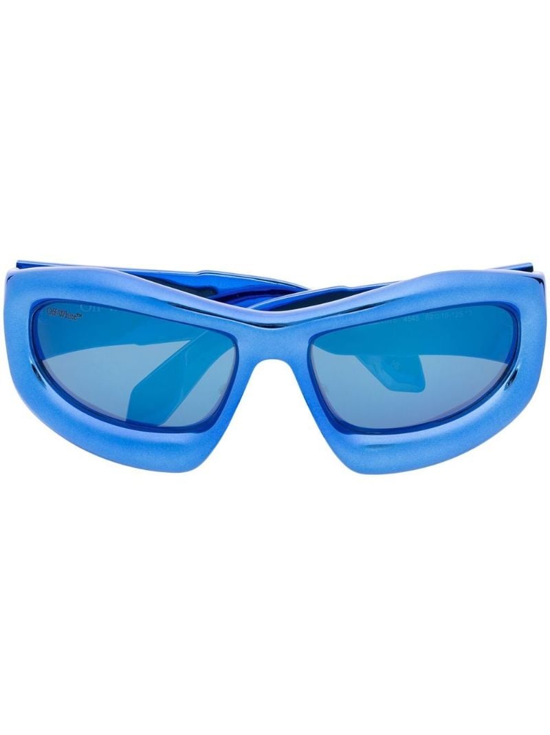 Blue Katoka Oval Sunglasses