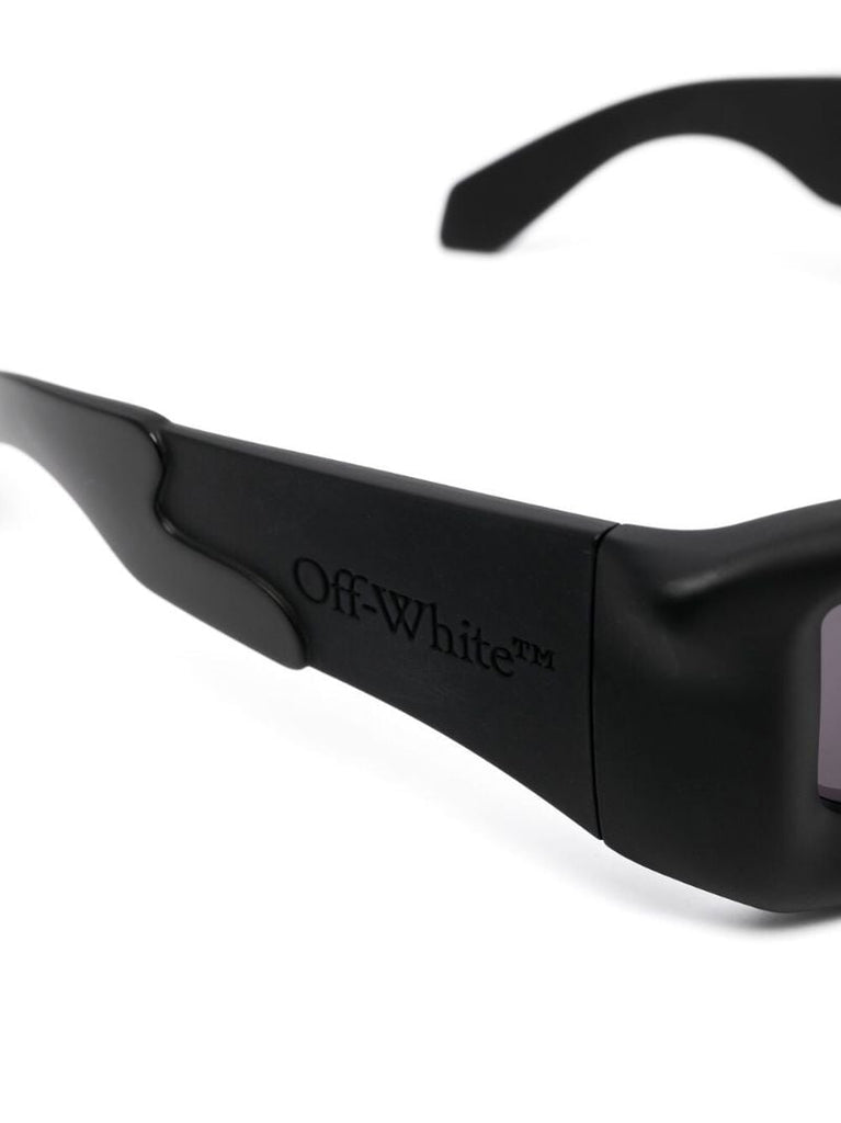 Black Volcanite Square Frame Sunglasses