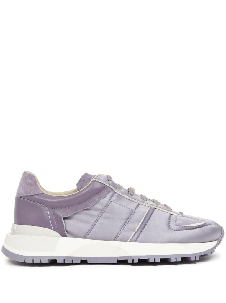 Purple 50-50 Panelled Sneakers