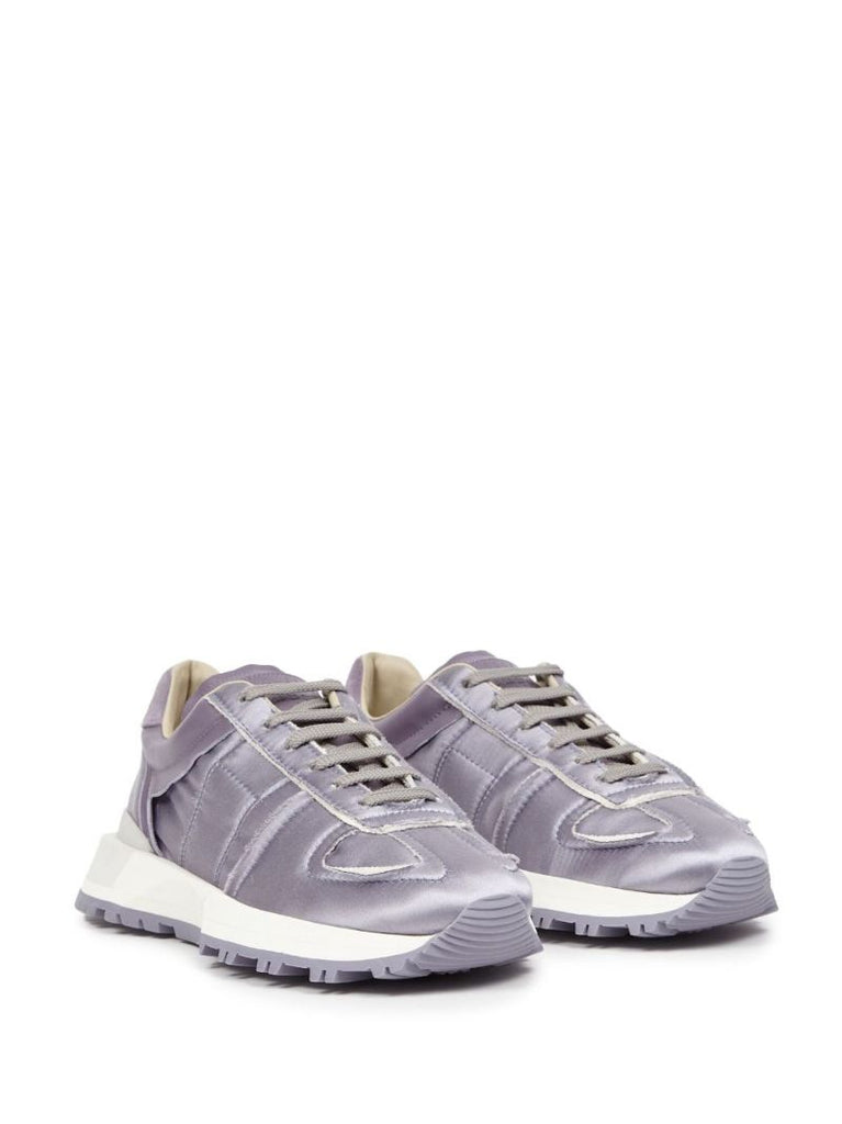 Purple 50-50 Panelled Sneakers