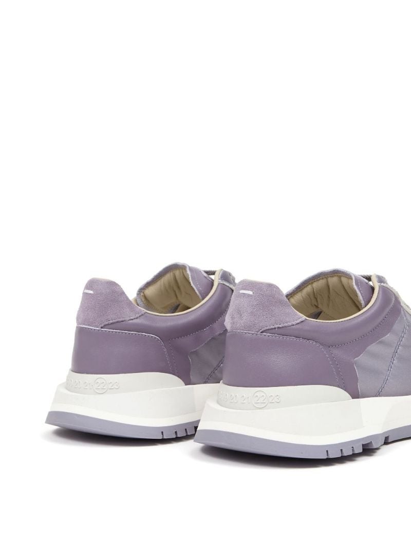 Purple 50-50 Panelled Sneakers