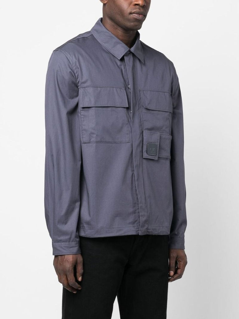 Blue Metropolis Series Cotton Overshirt
