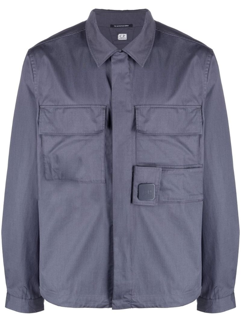 Blue Metropolis Series Cotton Overshirt