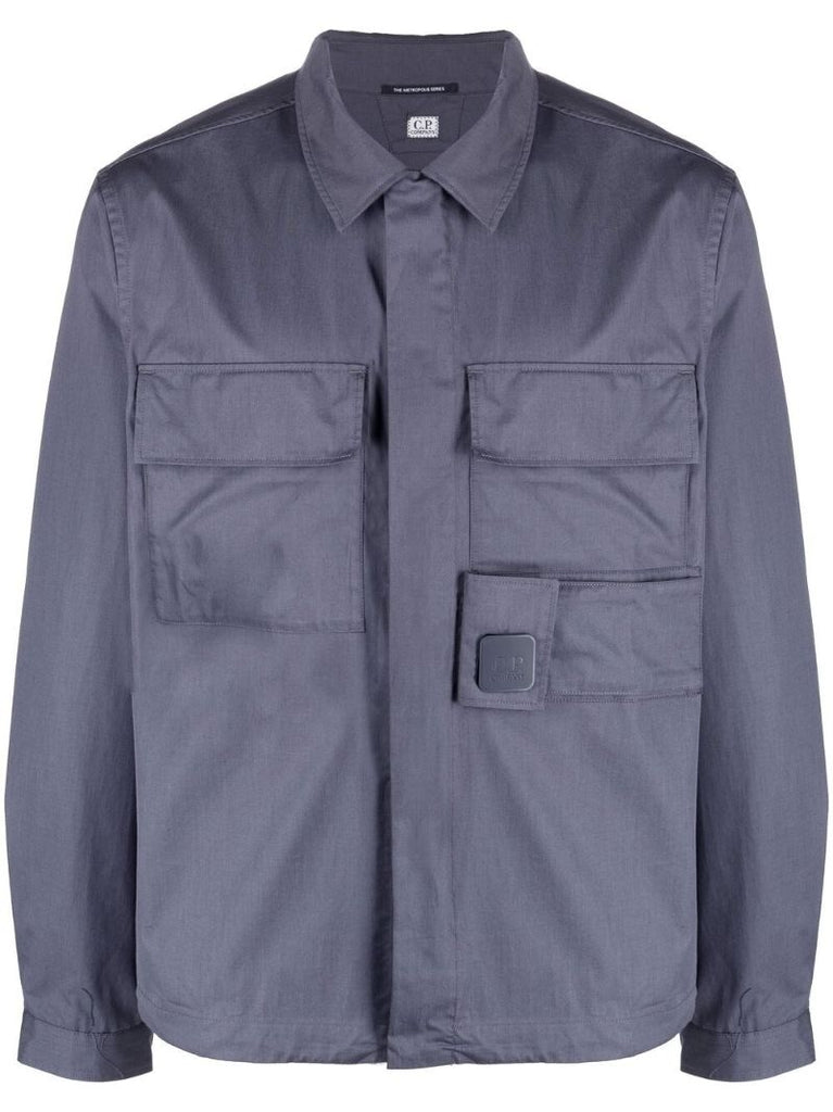 Blue Metropolis Series Cotton Overshirt