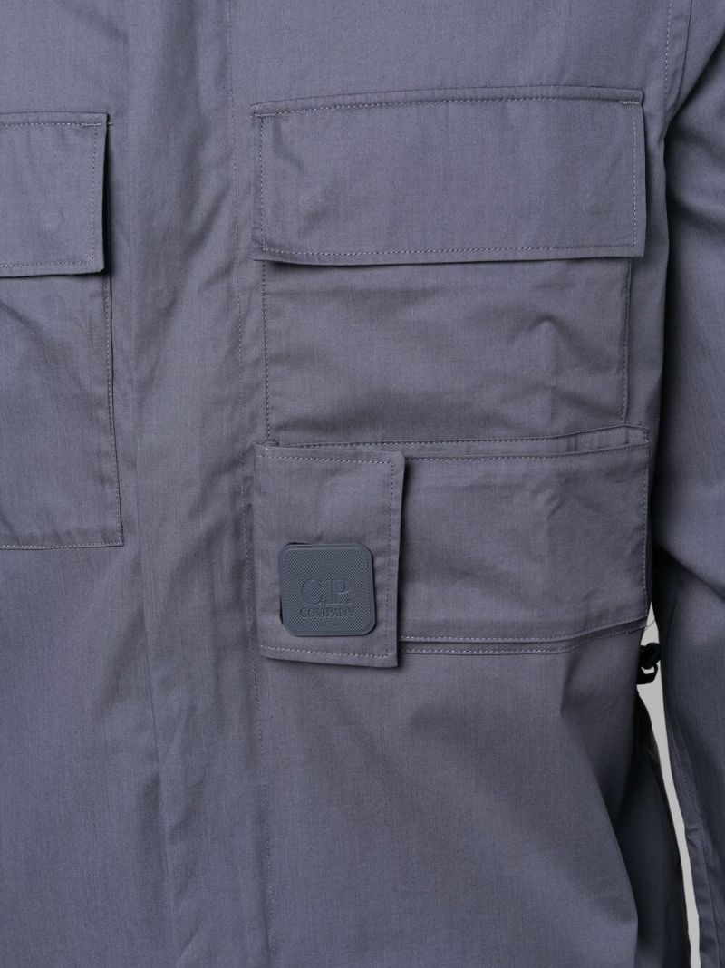 Blue Metropolis Series Cotton Overshirt
