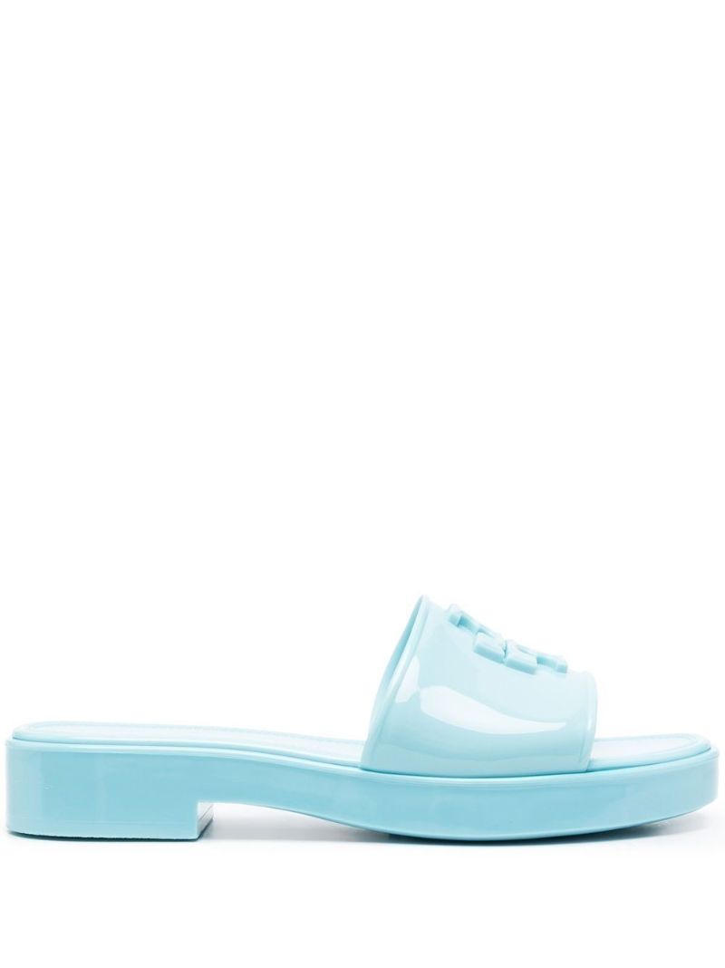 Blue Eleanor Jelly Slide Mules