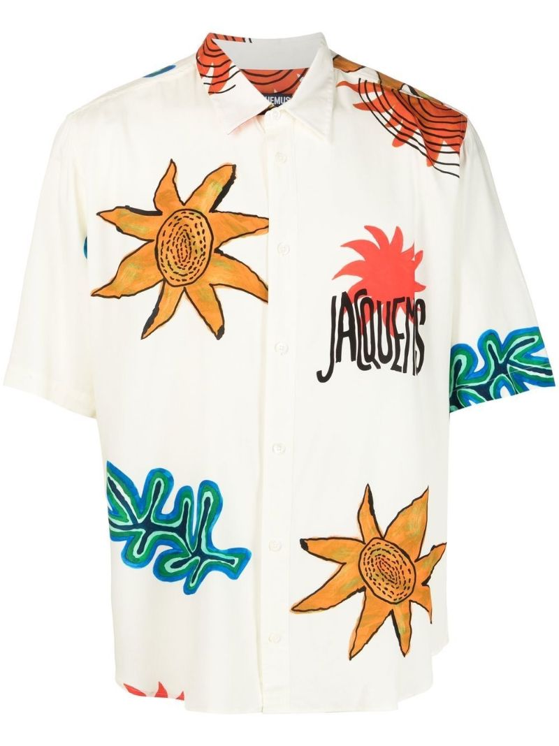White La Chemise Melo Printed Shirt