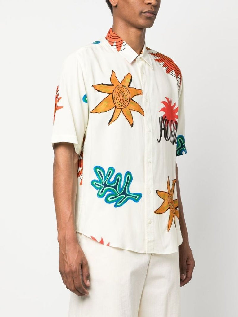 White La Chemise Melo Printed Shirt