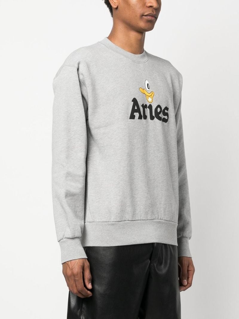 Grey Aye Duck Print Sweatshirt