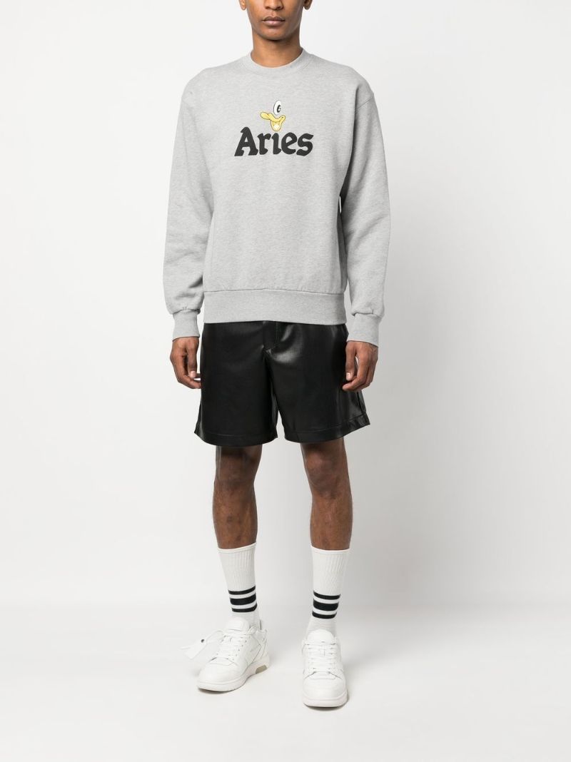 Grey Aye Duck Print Sweatshirt