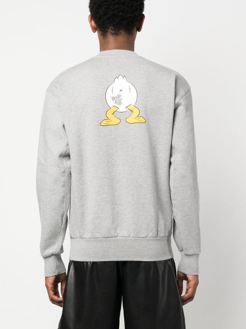 Grey Aye Duck Print Sweatshirt