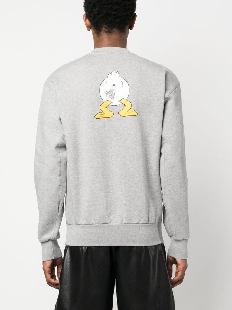 Grey Aye Duck Print Sweatshirt