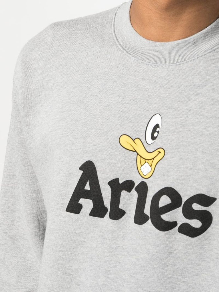 Grey Aye Duck Print Sweatshirt