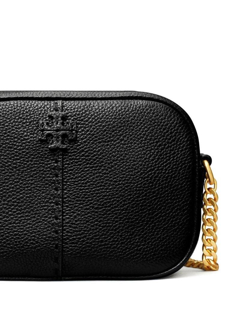 Black Mcgraw Leather Camera Bag
