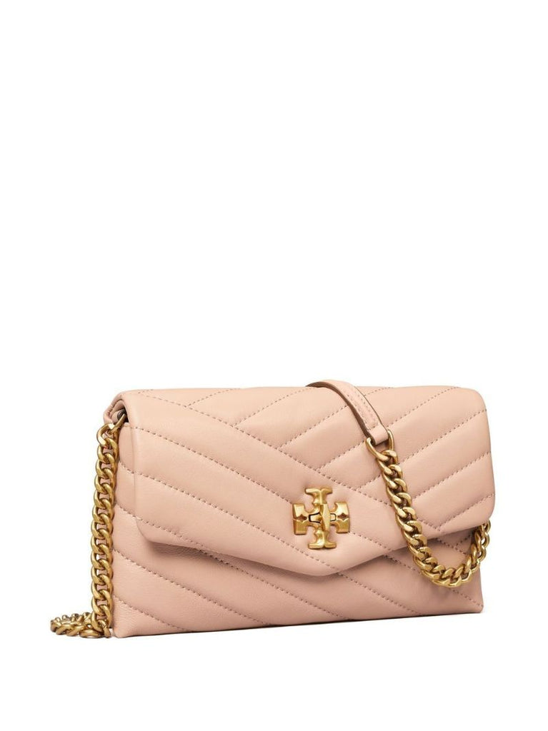 Neutral Kira Chevron Leather Cross Body Bag