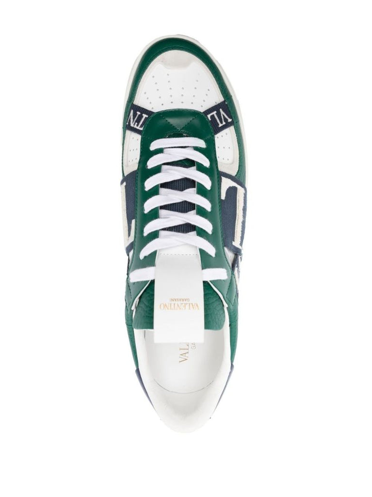 Green Vl7n Leather Sneakers