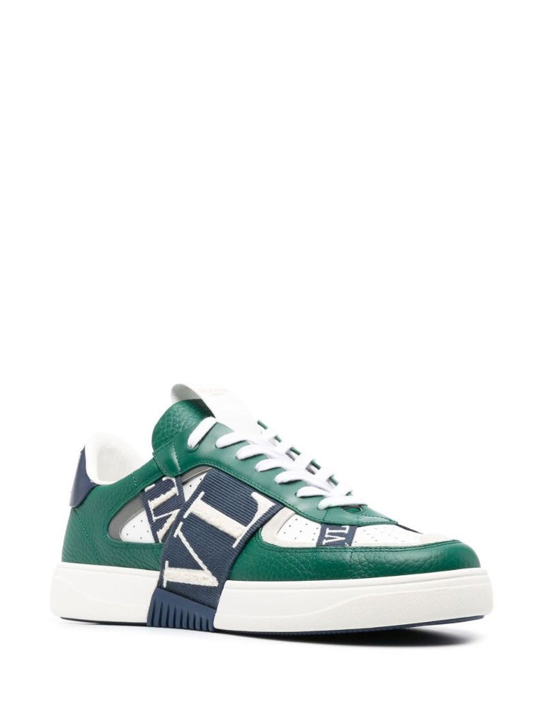 Green Vl7n Leather Sneakers
