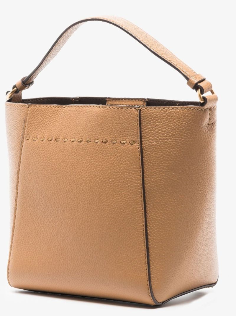 Neutral Mcgraw Small Leather Bucket Bag
