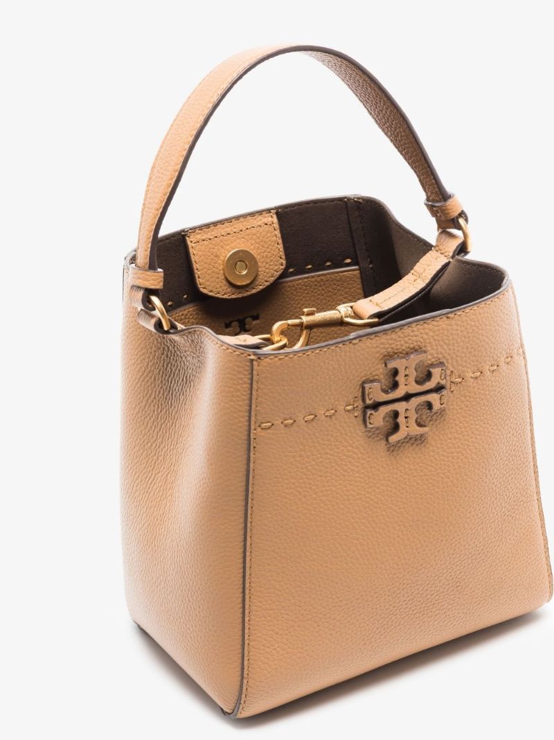 Neutral Mcgraw Small Leather Bucket Bag