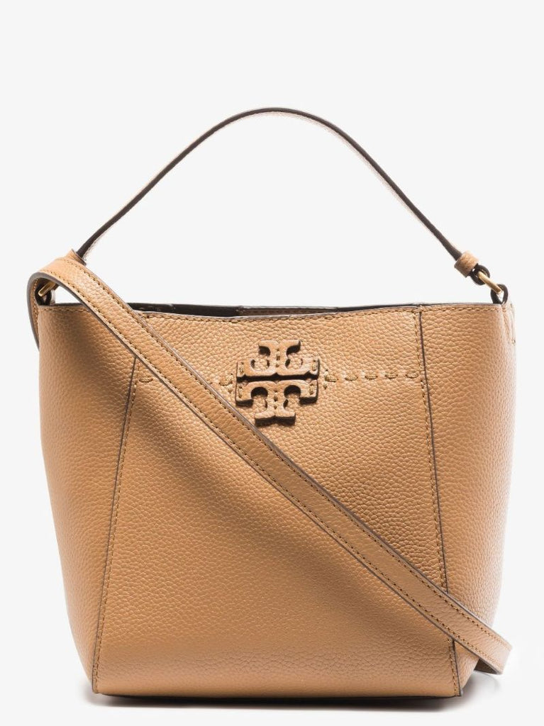 Neutral Mcgraw Small Leather Bucket Bag