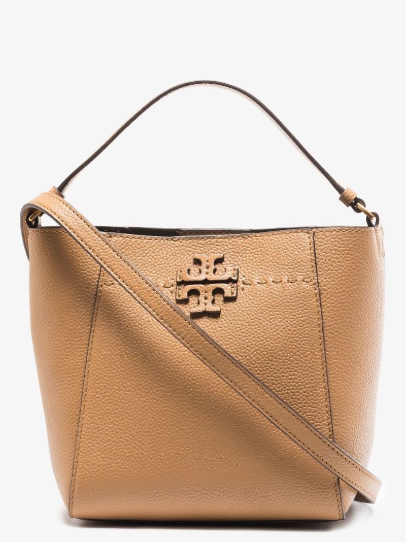 Neutral Mcgraw Small Leather Bucket Bag