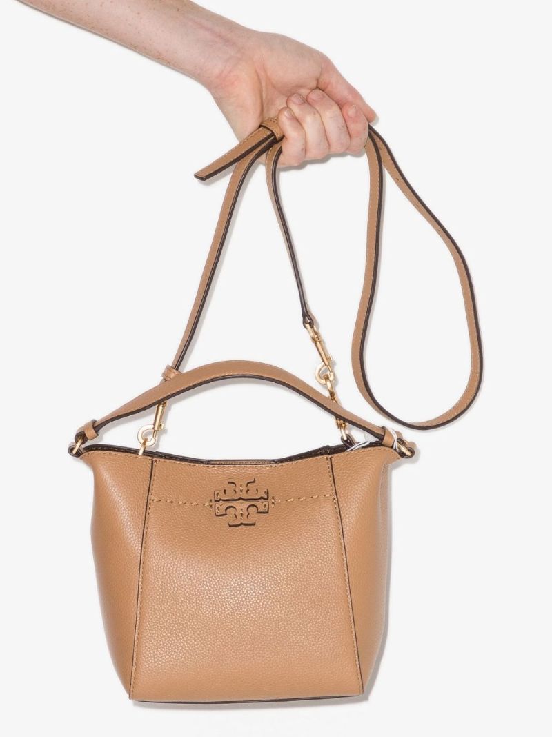 Neutral Mcgraw Small Leather Bucket Bag