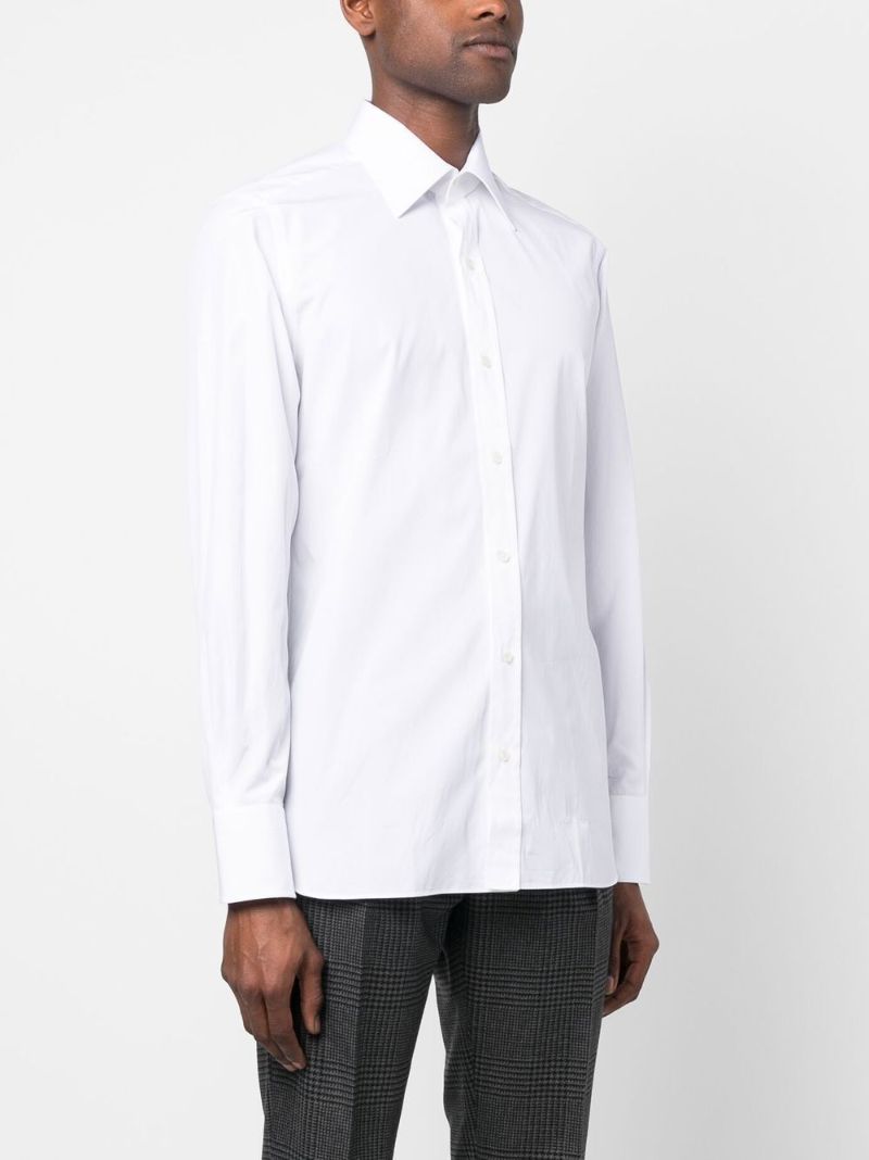 White Long Sleeve Cotton Shirt