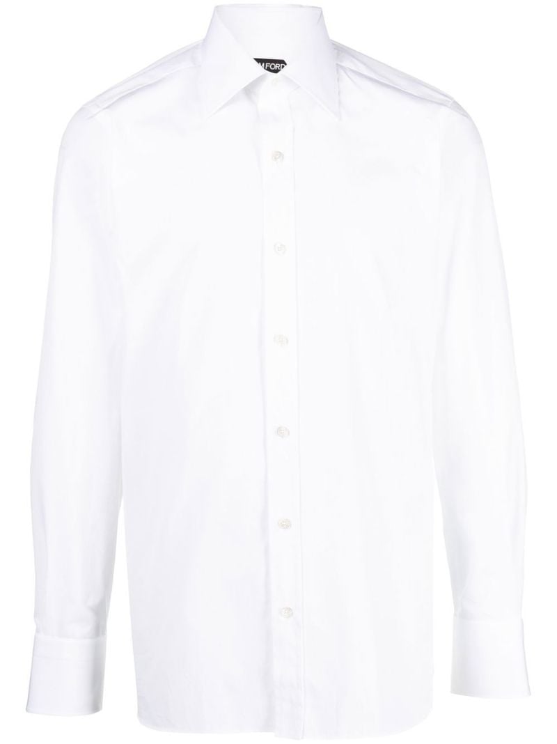 White Long Sleeve Cotton Shirt