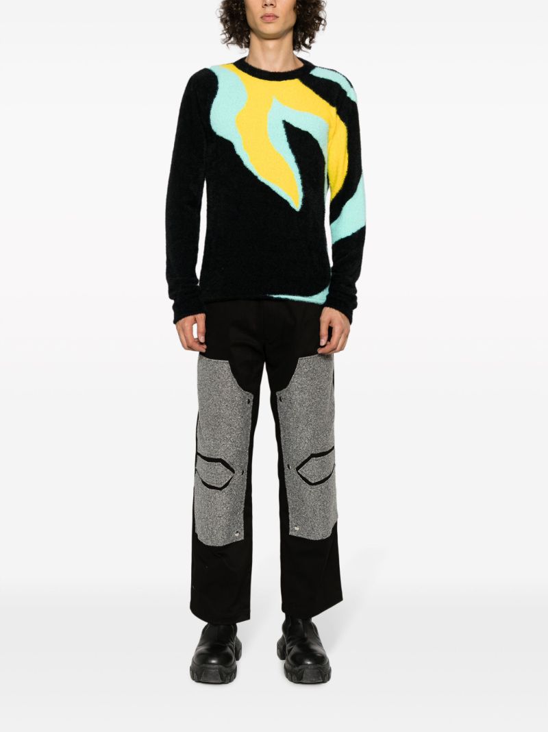 Black O'keeffe Brushed Sweater