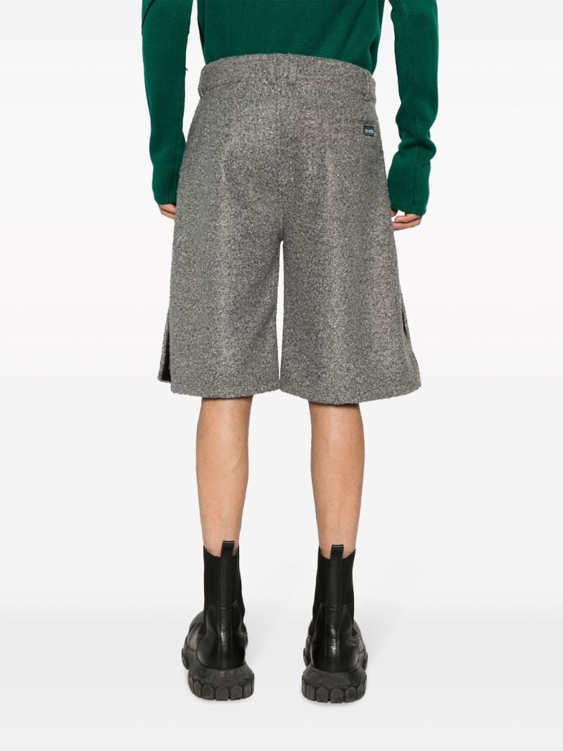Grey A-line Cotton Shorts