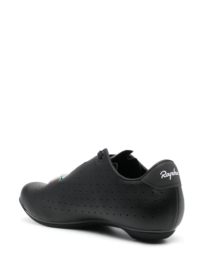Black Classic Perforated Cycling Shoes
