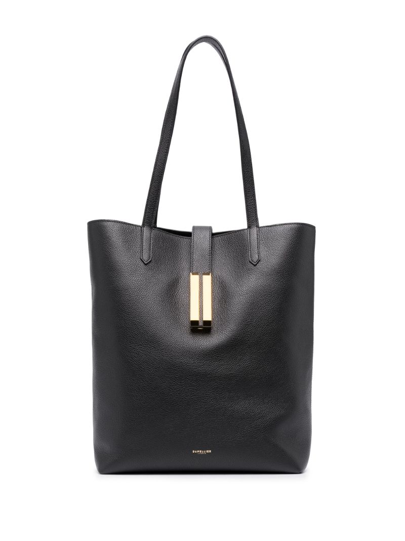 Black Vancouver Leather Tote Bag