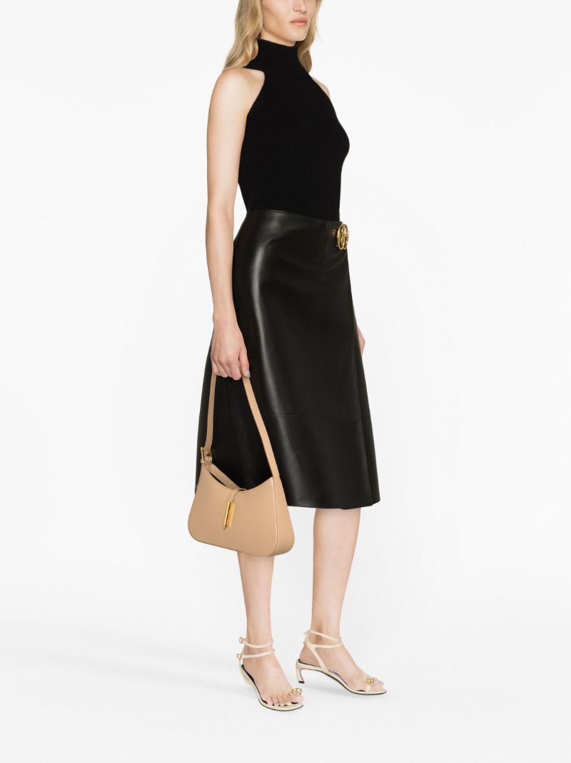 Neutral Tokyo Leather Shoulder Bag
