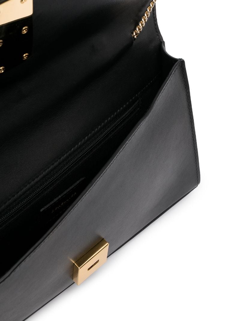 Black Vancouver Leather Clutch Bag