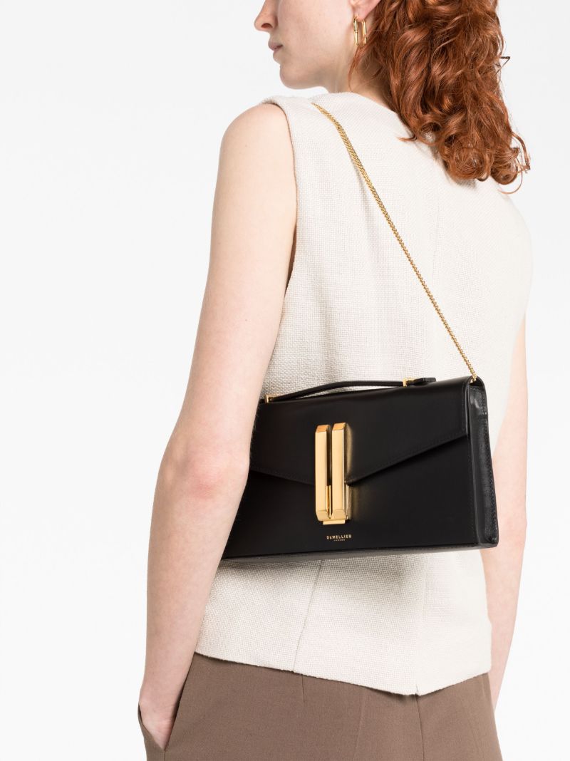 Black Vancouver Leather Clutch Bag