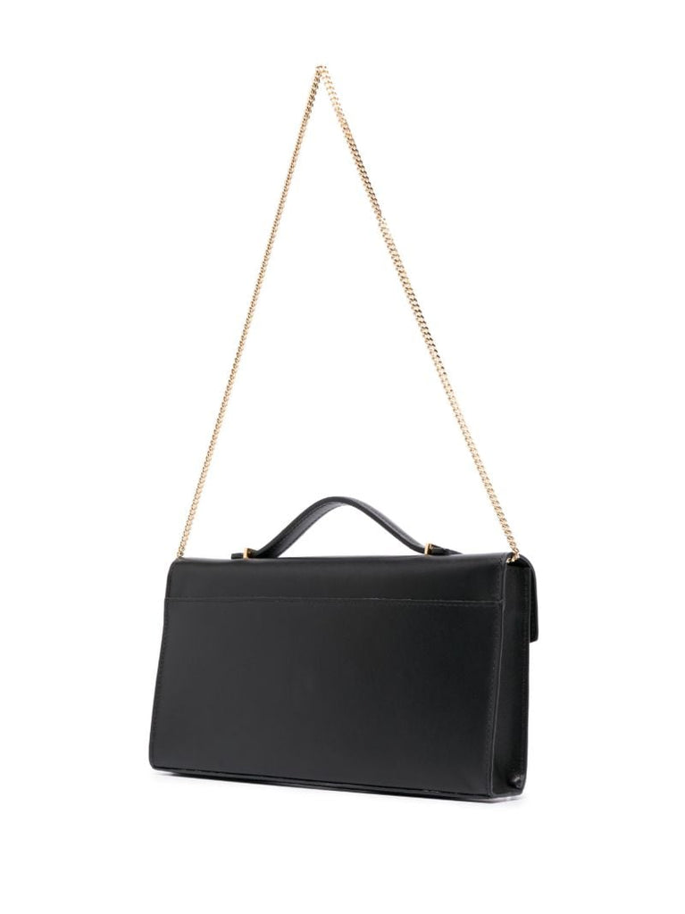 Black Vancouver Leather Clutch Bag