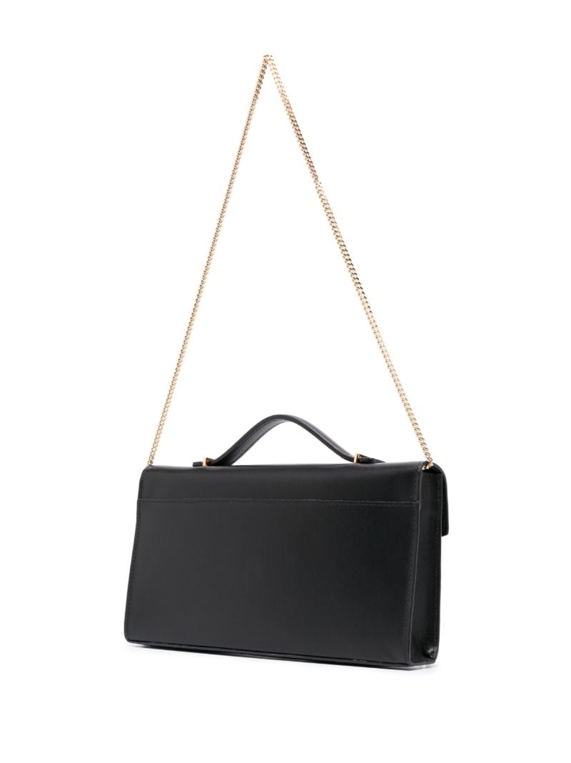 Black Vancouver Leather Clutch Bag