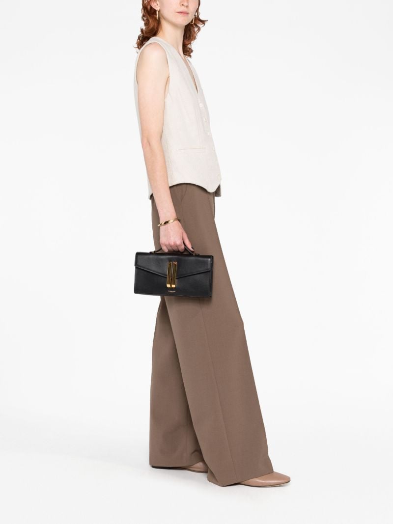 Black Vancouver Leather Clutch Bag