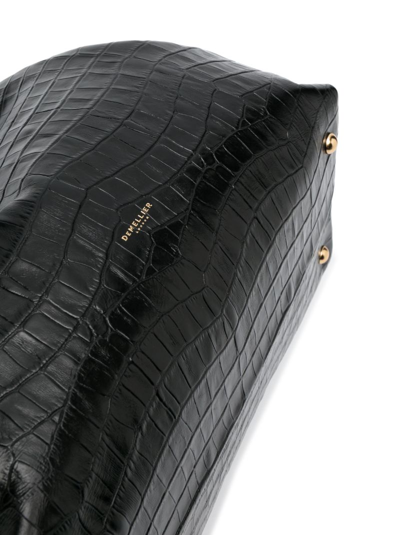 Black New York Leather Tote Bag