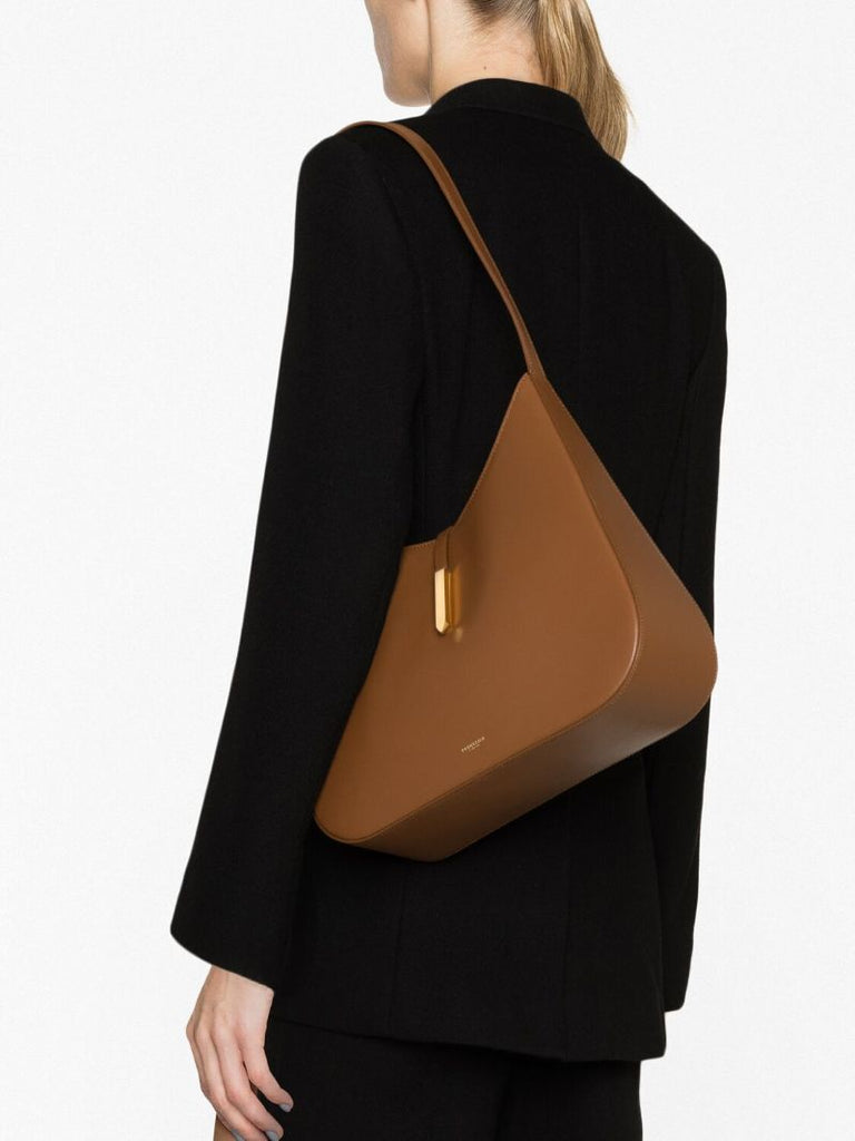 Brown Tokyo Leather Shoulder Bag