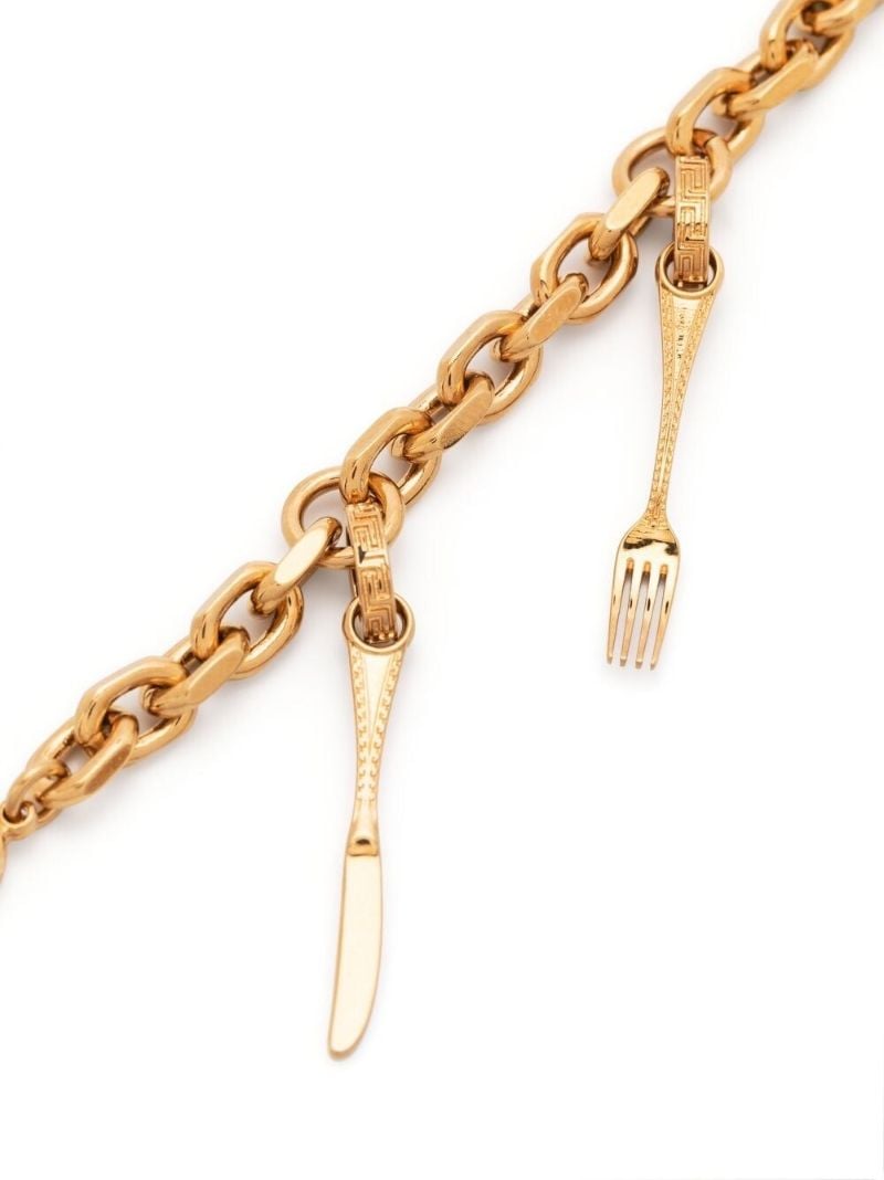 Gold-tone Cutlery Charm Bracelet