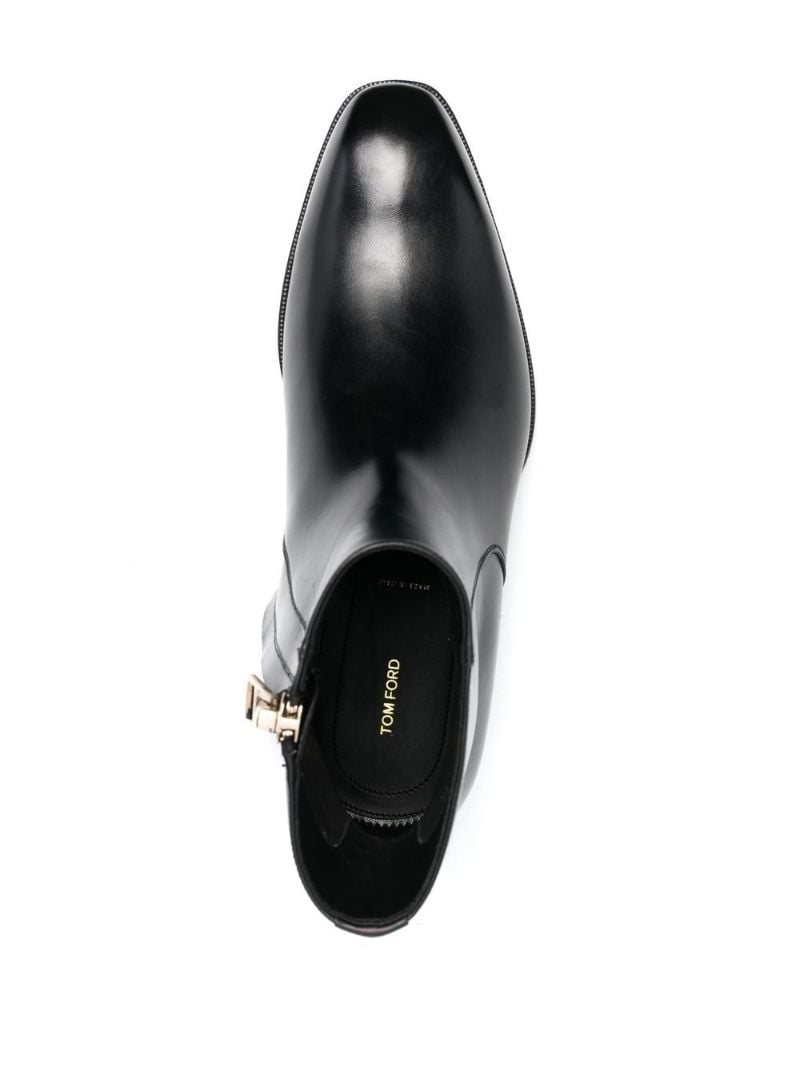 Black Edgar Leather Ankle Boots