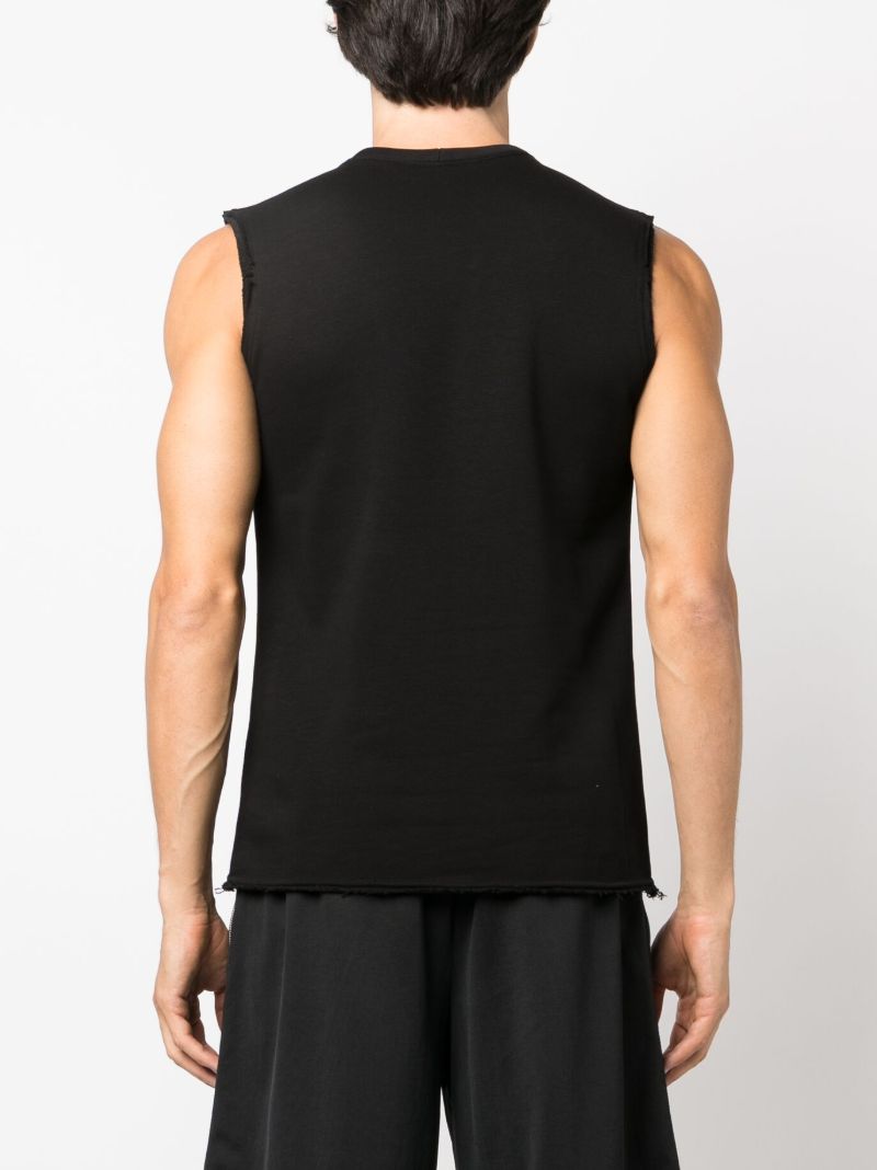 Black Laser-cut Tank Top