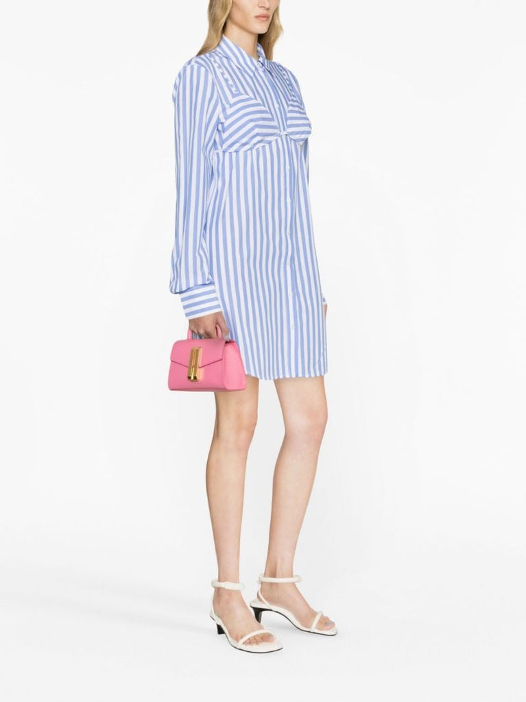 Pink Montreal Nano Leather Tote Bag
