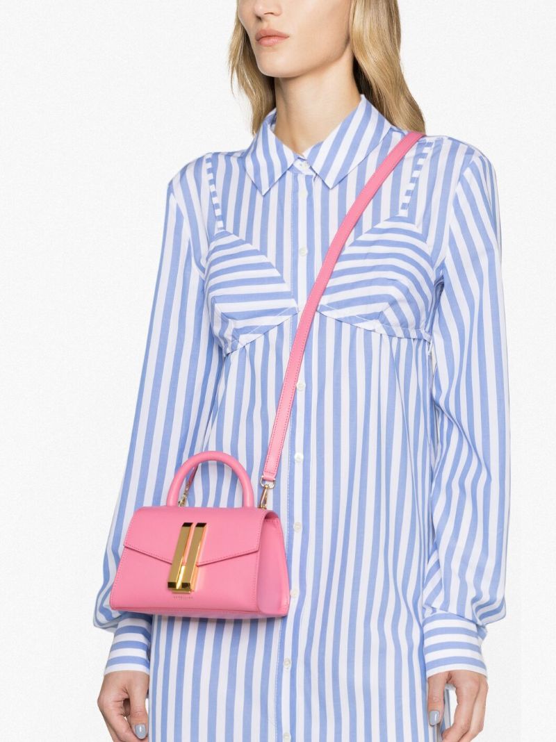 Pink Montreal Nano Leather Tote Bag